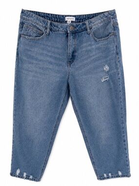 Westbound Classic Distressed Mid Wash Jeans, women’s size 10S.